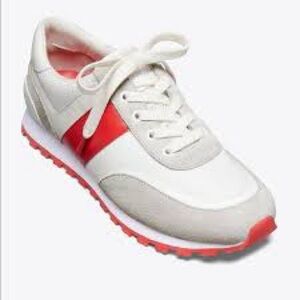 Tory Sport Sneakers runners like new size 6 white grey orange